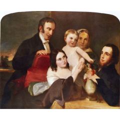 The Alexander Family Group Portrait Painting Reproduction