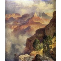 A Bit of the Grand Canyon, Grand Canyon of the Colorado River Painting Reproduction