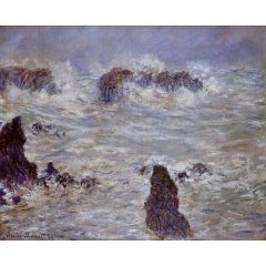 Storm off the Belle-Ile Coast Painting Reproduction