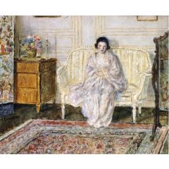 Woman in an Interior Painting Reproduction