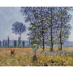 Sunlight Effect under the Poplars Painting Reproduction