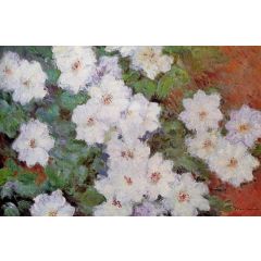 Clematis Painting Reproduction