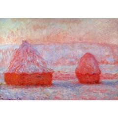 Grainstacks at Giverny, Morning Effect Painting Reproduction