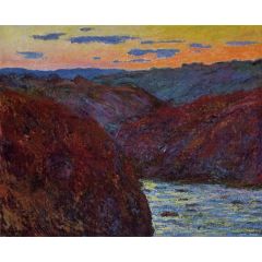 Valley of the Creuse, Sunset Painting Reproduction