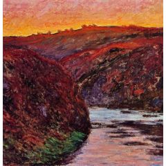 Valley of the Creuse, Sunset Painting Reproduction