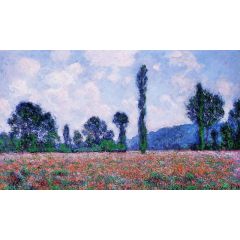 Poppy Field, Giverny Painting Reproduction