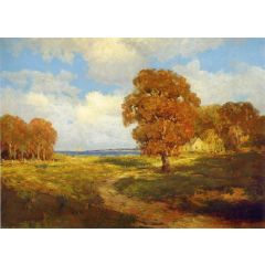 Glimpse of the Sea, Long Island Painting Reproduction