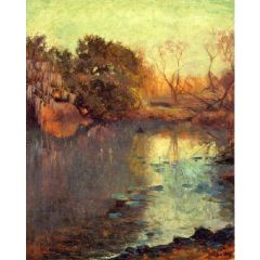 On The San Antonio River Painting Reproduction