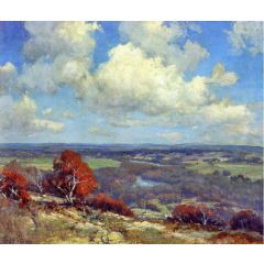 A Winter Morning on the Guadalupe River Painting Reproduction