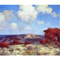 In the Hills of the Spanish Oaks Painting Reproduction