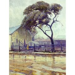 Rainy Day in Bandera Painting Reproduction