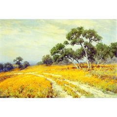 Landscape with Coreopsis Painting Reproduction