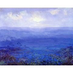 Bluebonnets in Texas Painting Reproduction