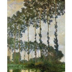 Poplars near Giverny, Painting Reproduction