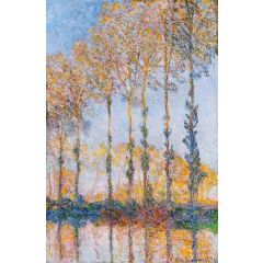 Poplars, White and Yellow Effect Painting Reproduction