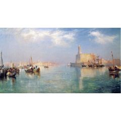 Vera Cruz Harbor Painting Reproduction