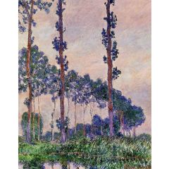 Three Trees in Grey Weather Painting Reproduction