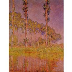 Three Trees in Spring Painting Reproduction