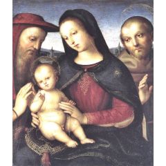 Madonna with Child and Saints Painting Reproduction