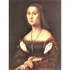 Portrait of a Woman, La Muta Painting Reproduction