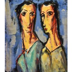 Two Heads Painting Reproduction