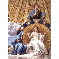 La Disputa, detail 12, Stanza della Segnatura Painting Reproduction