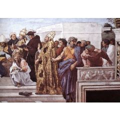 La Disputa, detail 13, Stanza della Segnatura Painting Reproduction