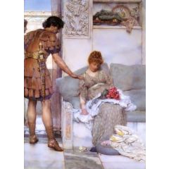 A Silent Greeting Painting Reproduction