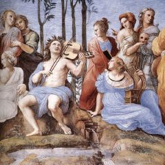The Parnassus, detail 10, Stanza della Segnatura Painting Reproduction