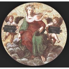 Theology, ceiling tondo, Stanza della Segnatura Painting Reproduction