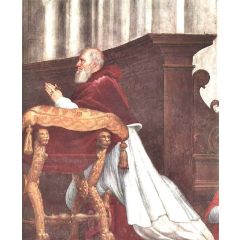 The Mass at Bolsena, detail 3, Stanza di Eliodoro Painting Reproduction