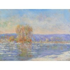 Floating Ice near Bennecourt Painting Reproduction