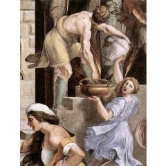 The Fire in the Borgo, detail 2, Stanza dell’Incendio di Borgo Painting Reproduction