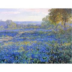 Fields of Bluebonnets Painting Reproduction