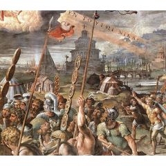 Vision of the Cross, detail, Stanza di Constantino Painting Reproduction