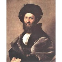 Portrait of Baldassare Castiglione Painting Reproduction