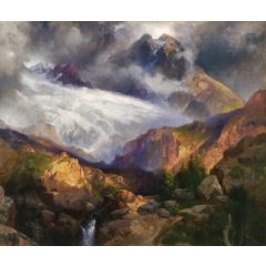 The Eternal Snows of Mt. Moran Painting Reproduction