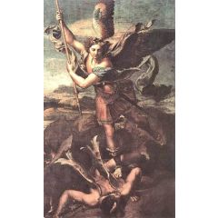 St Michael and the Satan Painting Reproduction