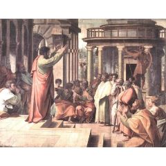 St Paul Preaching in Athens Painting Reproduction