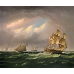 H. M. S. Brunswick Painting Reproduction