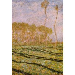 Springtime Landscape at Giverny Painting Reproduction