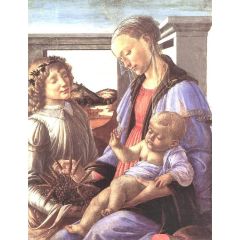 Madonna and Child with an Angel Painting Reproduction