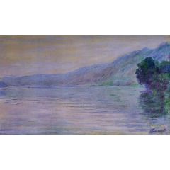 The Seine at Port-Villez, Blue Effect Painting Reproduction