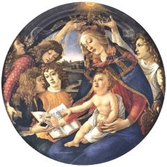 Madonna of the Magnificat, Madonna del Magnificat Painting Reproduction