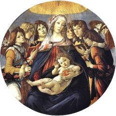 Madonna of the Pomegranate, Madonna della Melagrana Painting Reproduction