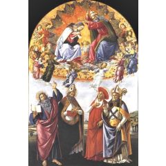 Coronation of the Virgin, San Marco Altarpiece Painting Reproduction