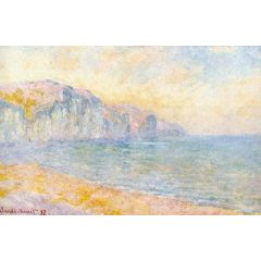 Cliffs at Pourville, Morning Painting Reproduction