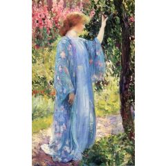 The Blue Kimono Painting Reproduction