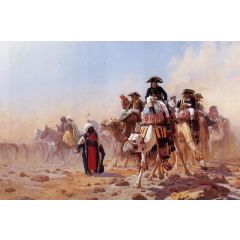 Napoleon and His General Staff Painting Reproduction