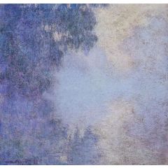 Morning on the Seine, also known as Branch of the Seine near Giverny Painting Reproduction